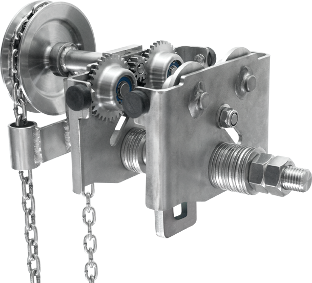 Comege CHPC Stainless Steel Hoist Gear Trolley