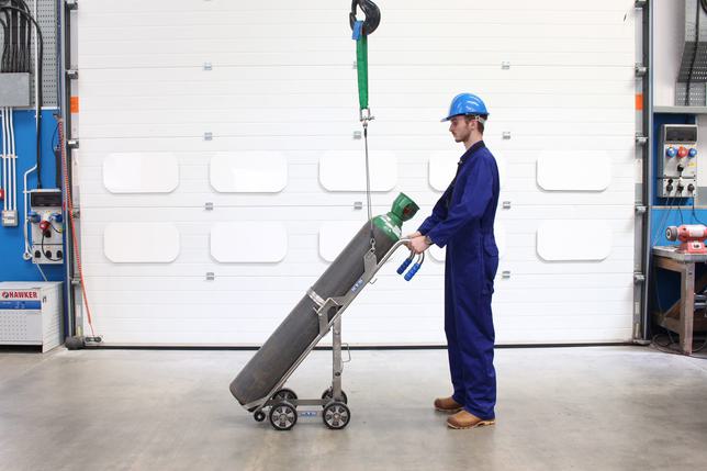 STS Gas Cylinder Trolley with Lifting Hoist