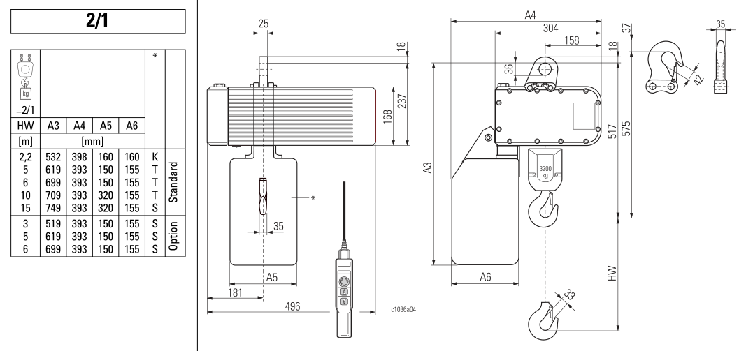 Stahl ST Electric Chain Hoist (3200Kg)
