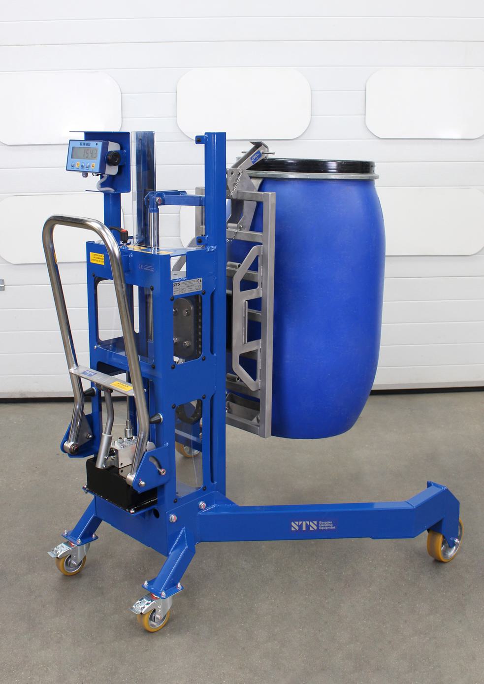 STS Corner Drum Lifting Trolley (Weigh Scales)