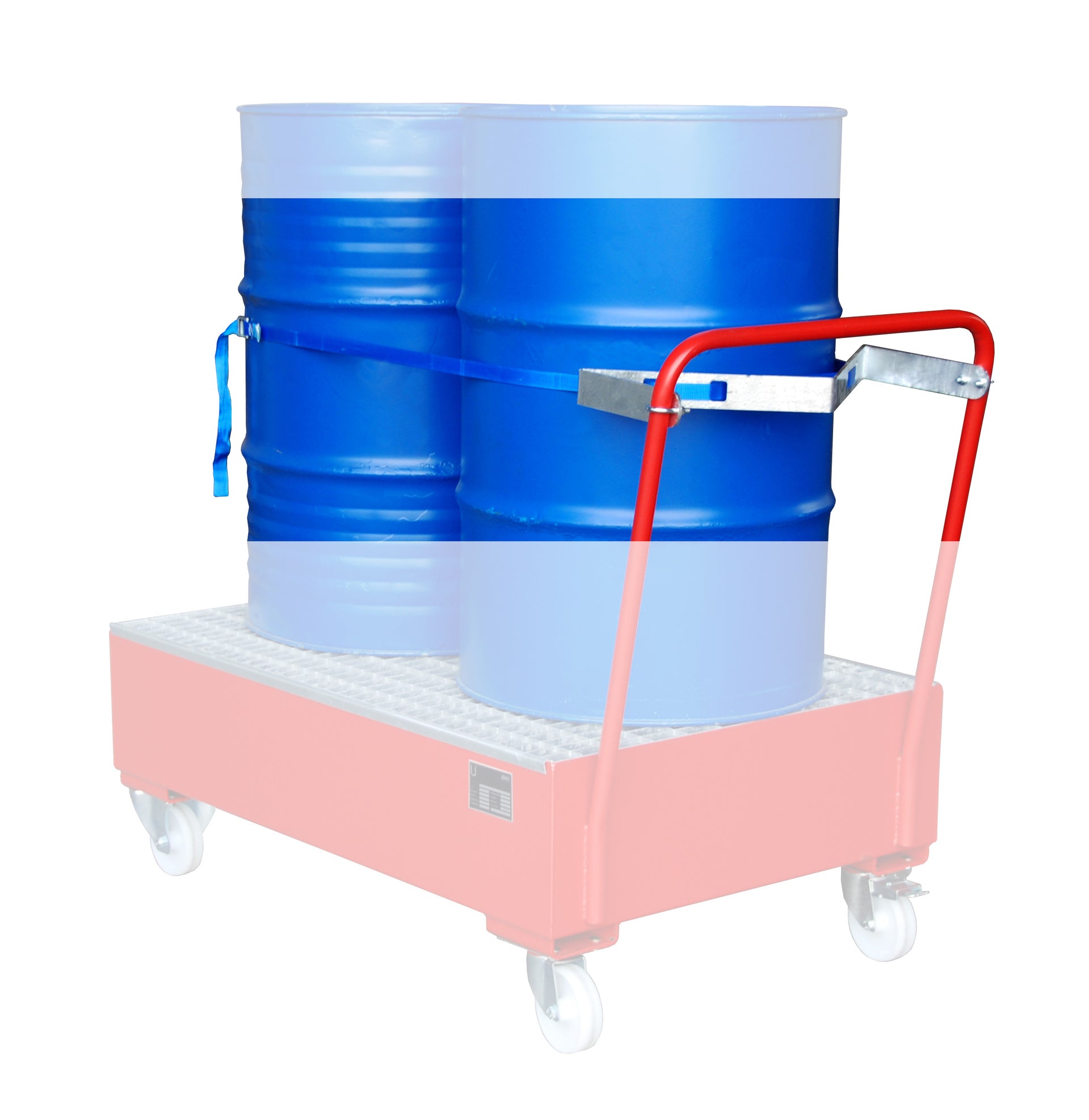 Fixture and Tension belt for 2 x 200 Litre Drums