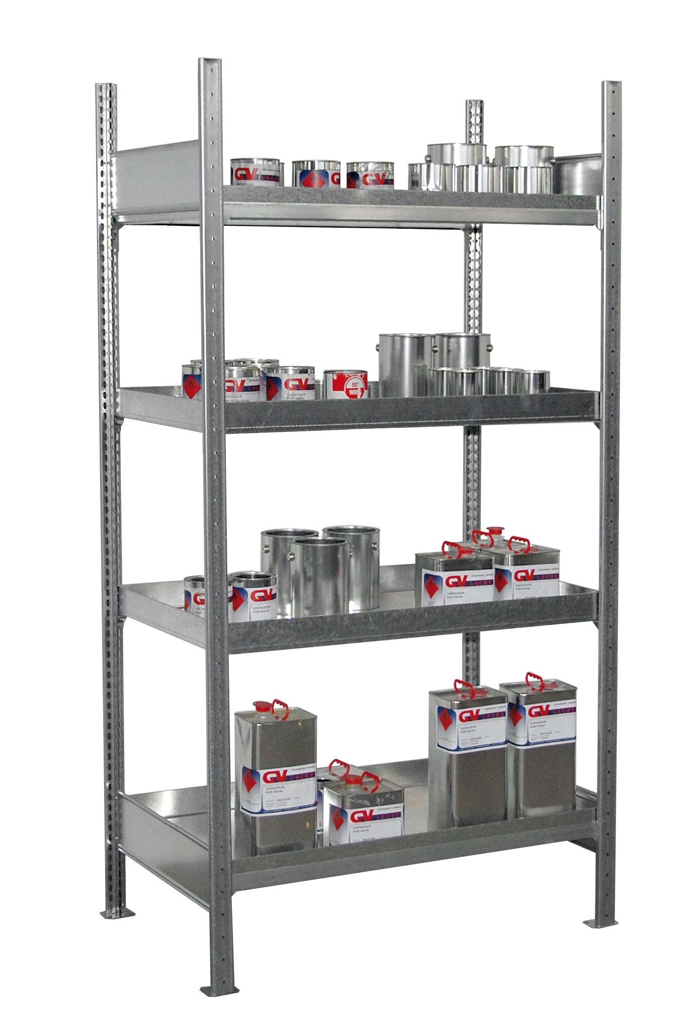 Small Can Shelve with Sump 3019-4E