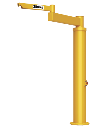 Articulated Pillar Jib Crane with Self-supporting Hubs PFAM