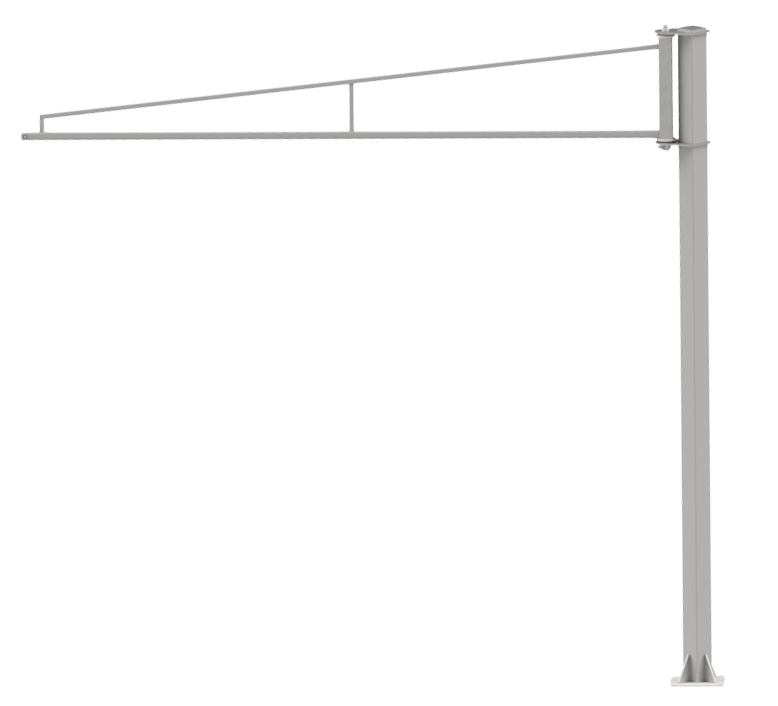 Toolholder - Light Overbraced Stainless Steel Pillar Jib Crane PFTLIN