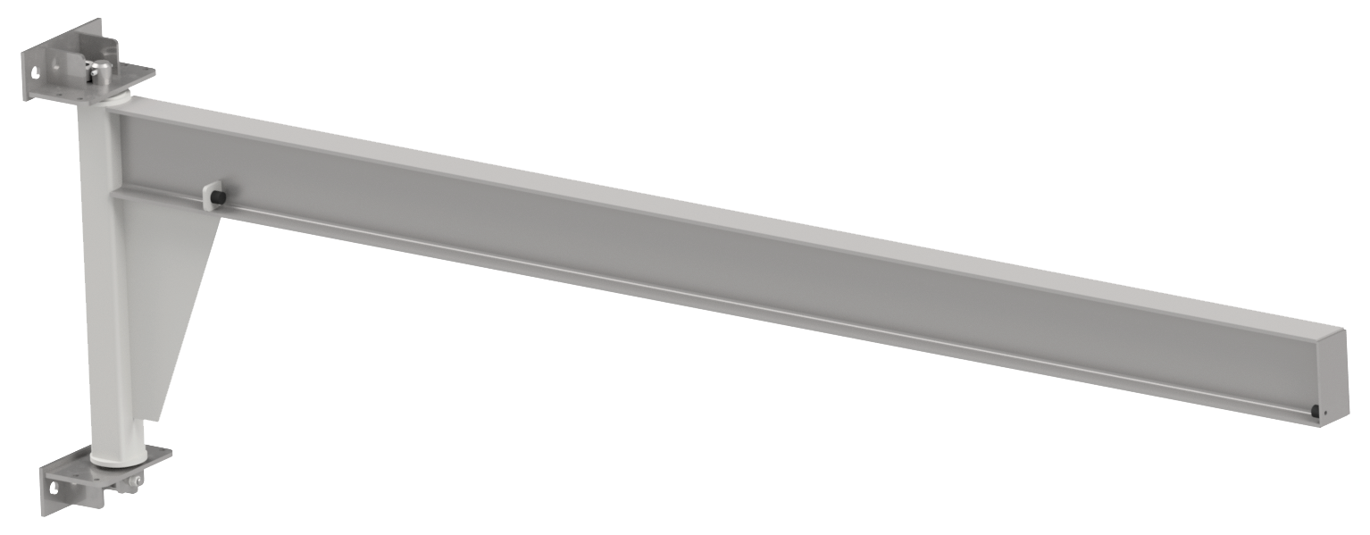 Underbraced Stainless Steel Wall Jib Crane PMI INOX