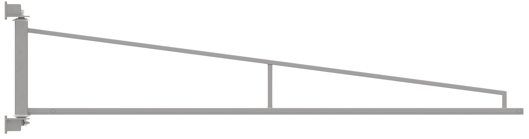 Toolholder - Light Overbraced Stainless Steel Wall Jib Crane PMTLIN