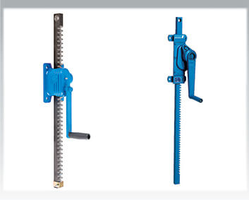 Pfaff wall-mounted rack and pinion jacks ZWW-L & ZWW