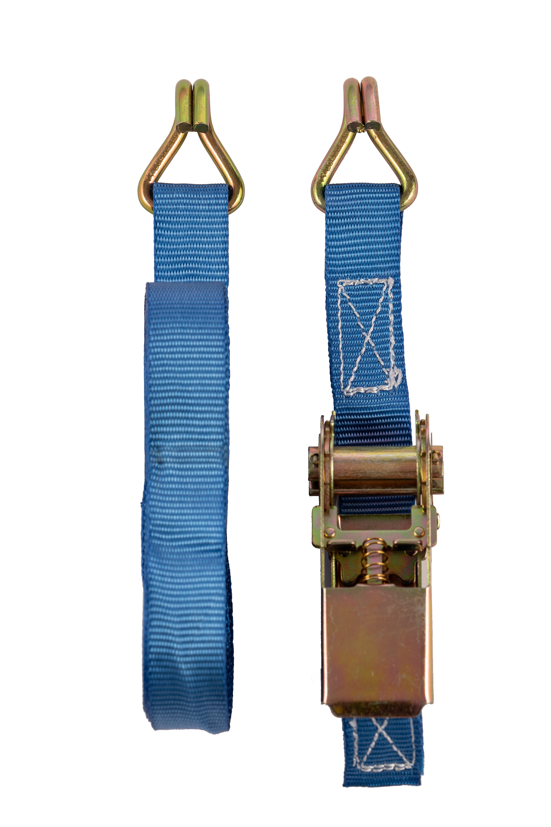 Ratchet Lashing Assembly with Claw Hooks (Blue)