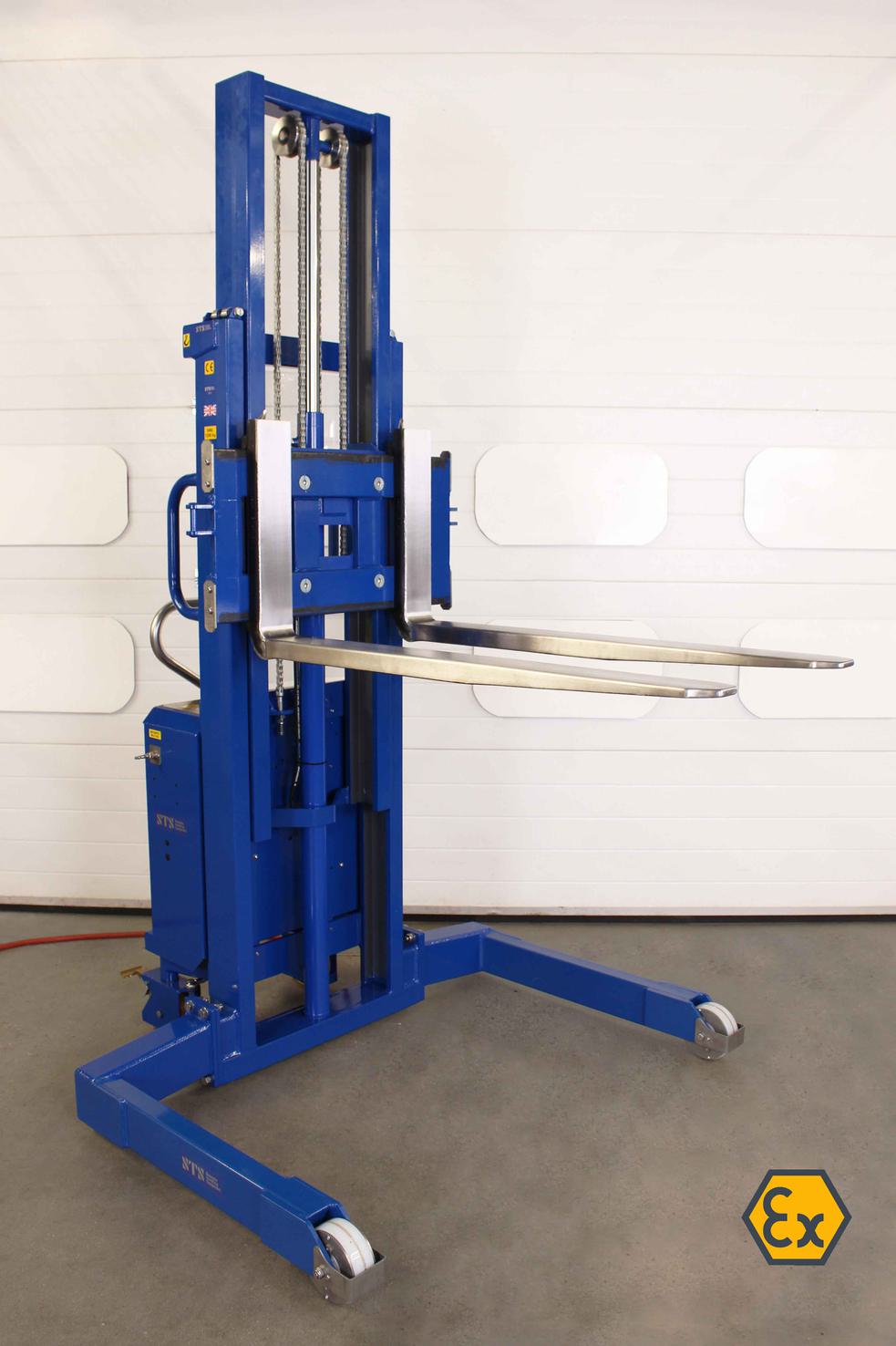STS ATEX Telescopic Pedestrian Stacker Truck