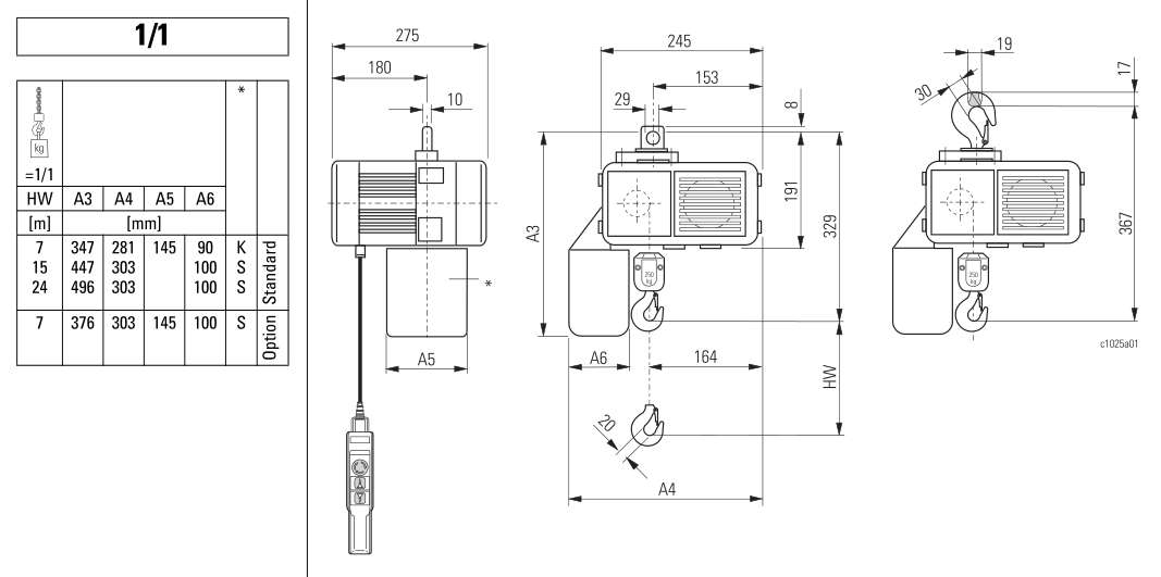 Stahl ST Electric Chain Hoist (125Kg)