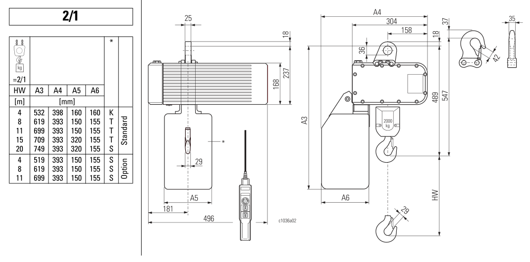 Stahl ST Electric Chain Hoist (2000Kg)