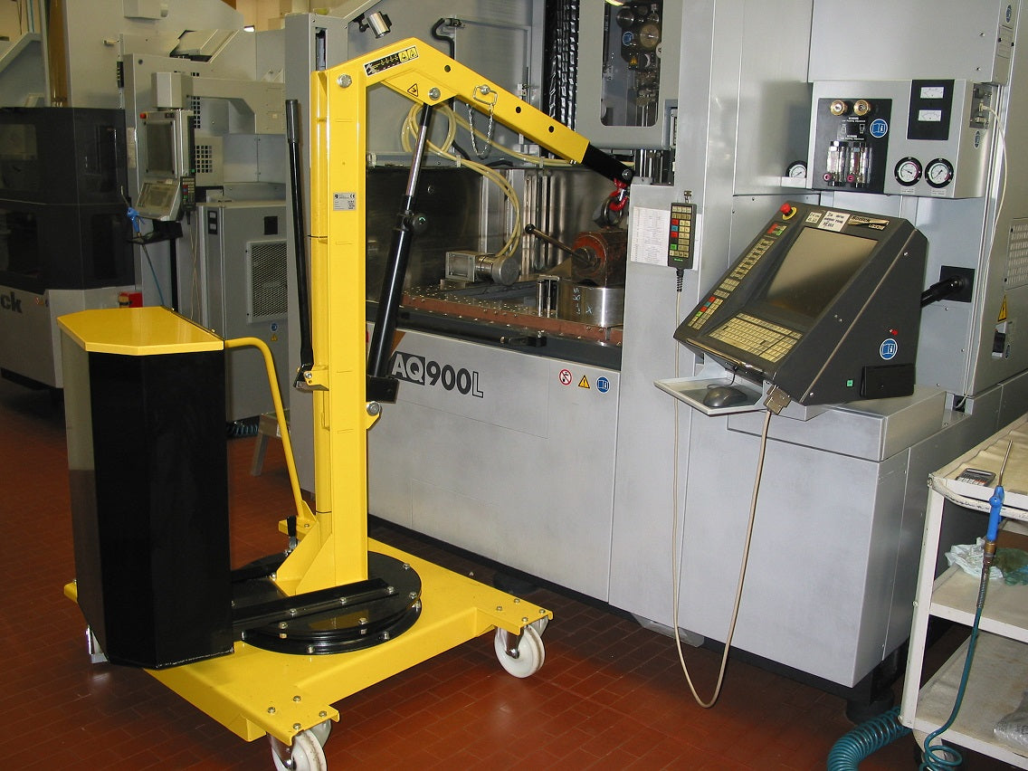 01M2 mobile cantilever swivel crane for tooling of cnc machines