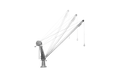 Zinc-plated Davit Crane 900kg