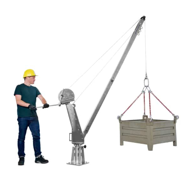 Zinc-plated Davit Crane 900kg