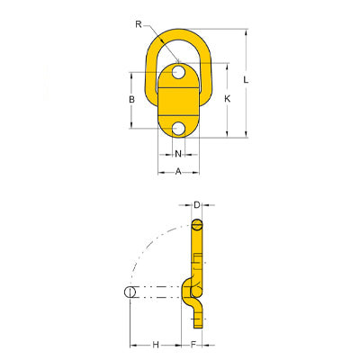 8-058 Bolt On Tie Down