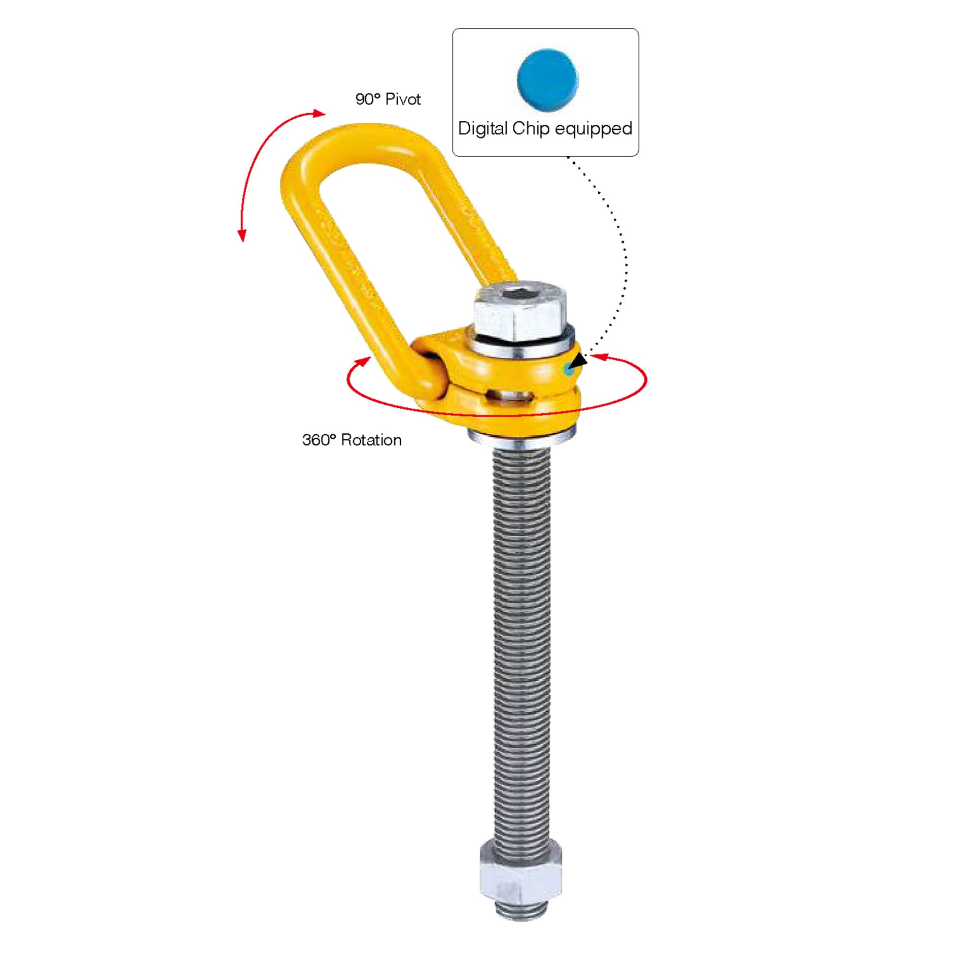 8-211L Digital Lifting Point - Long Bolt