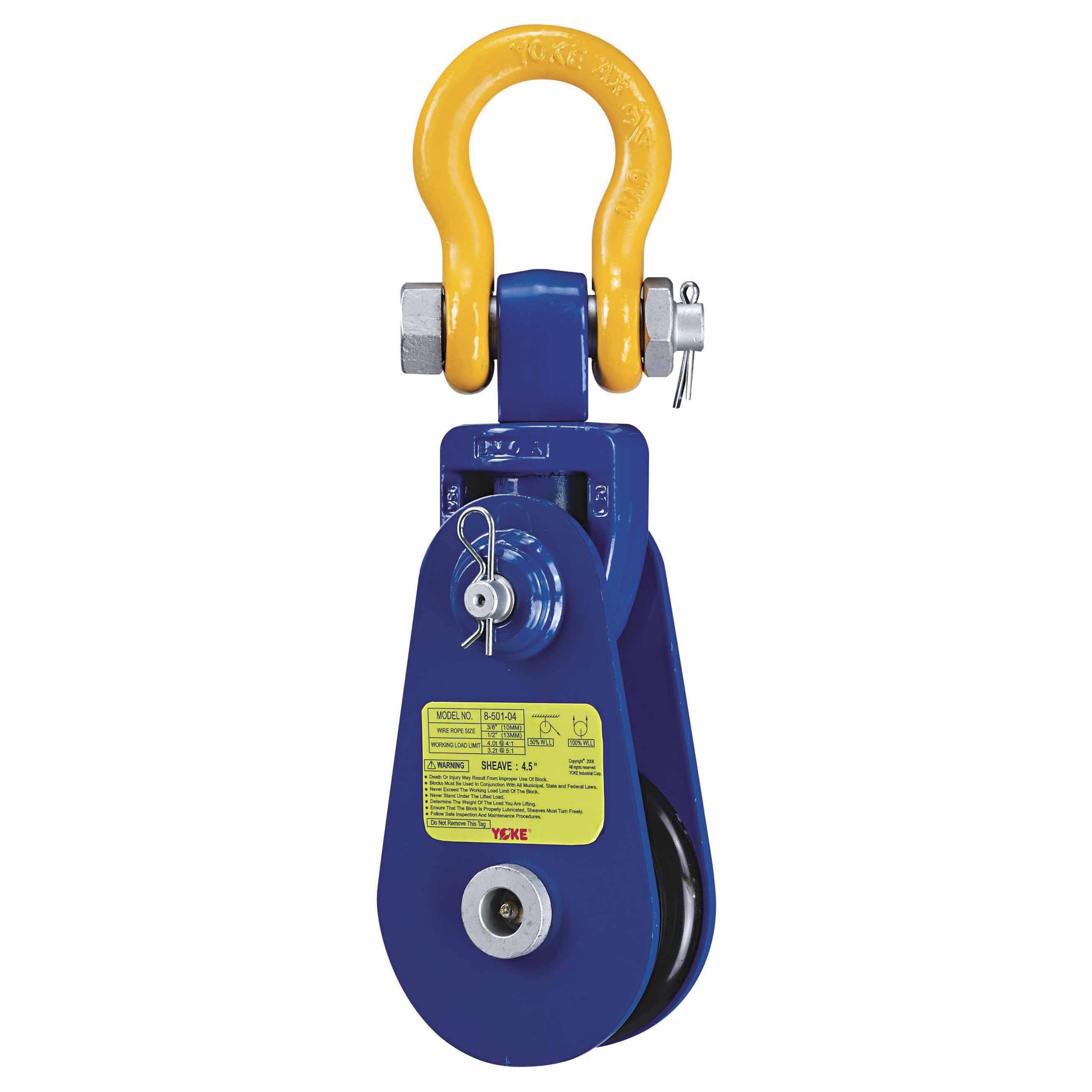 8-501 Light Snatch Block with Shackle