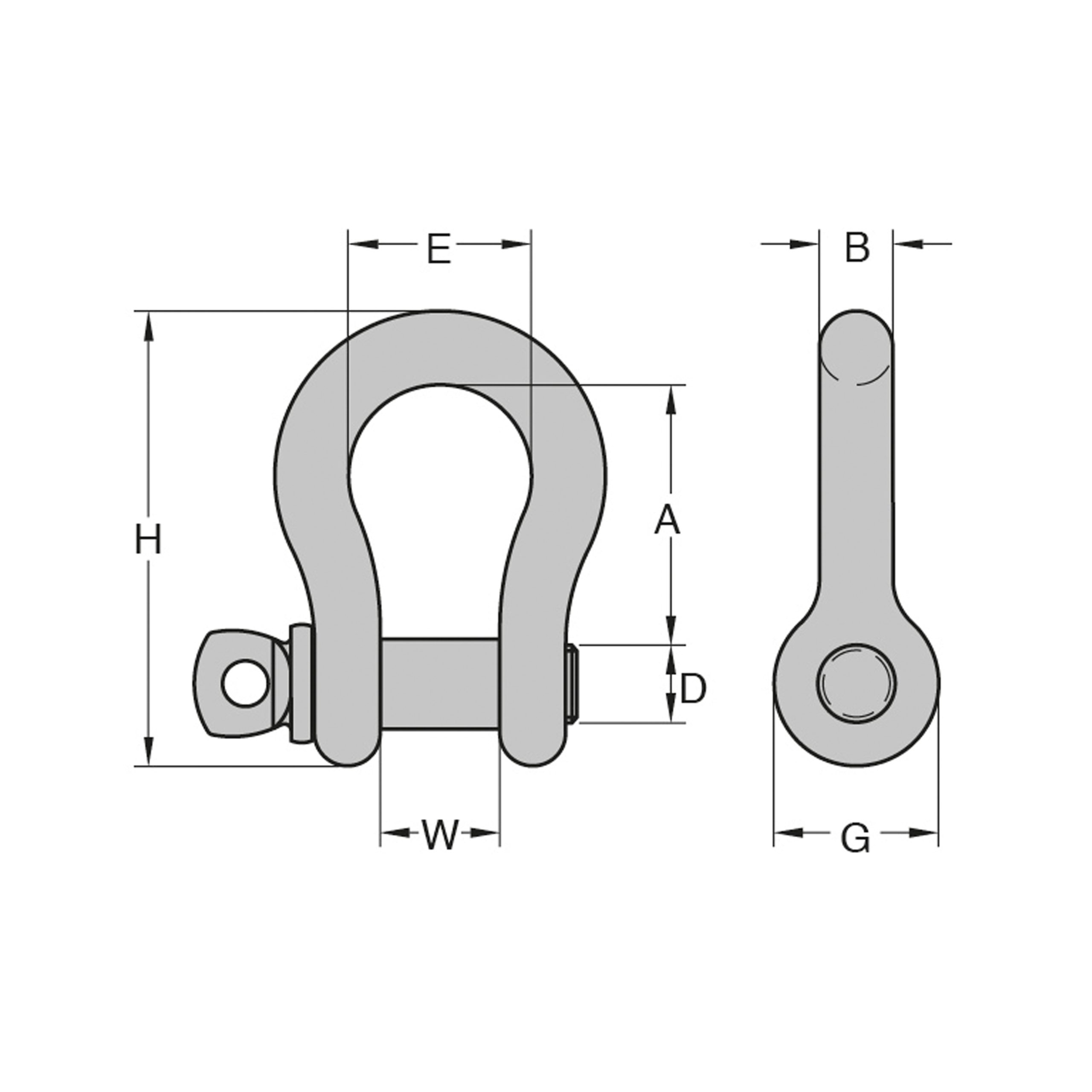 8-837 Forged Anchor Shackle