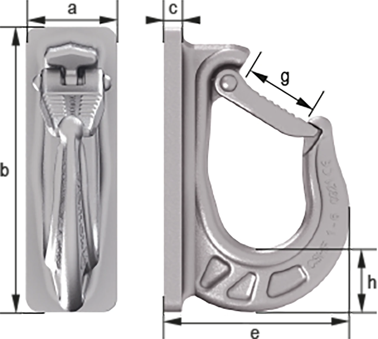 cromox® Stainless Steel Weld On Hook CSHF G60