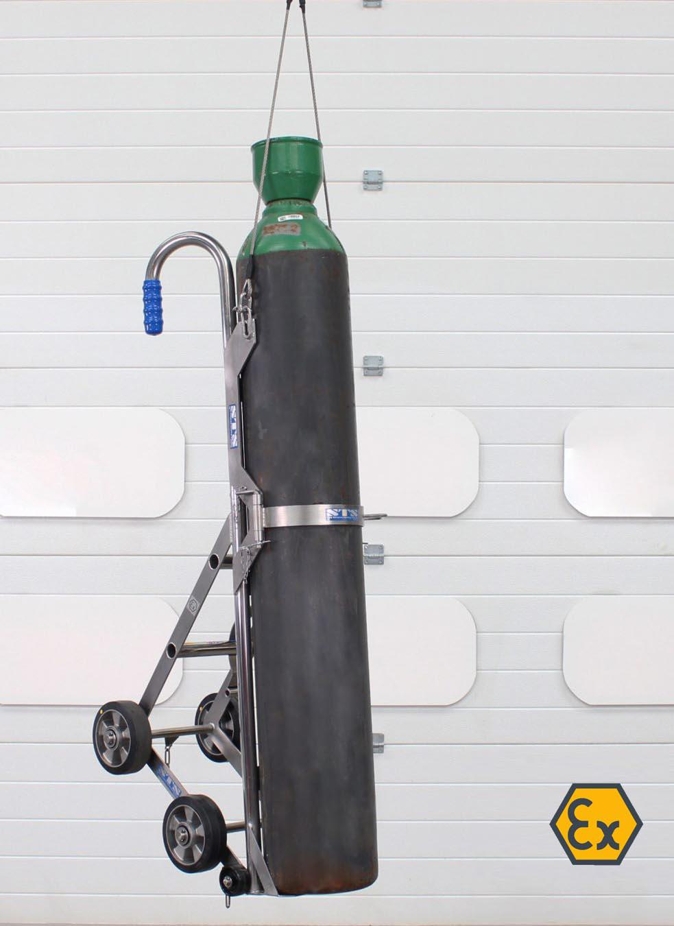 STS Gas Cylinder Trolley with Lifting Hoist
