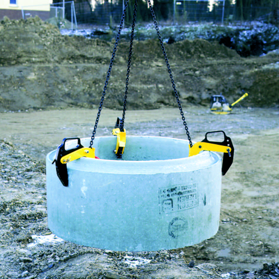 BTG Concrete pipe lifting clamps