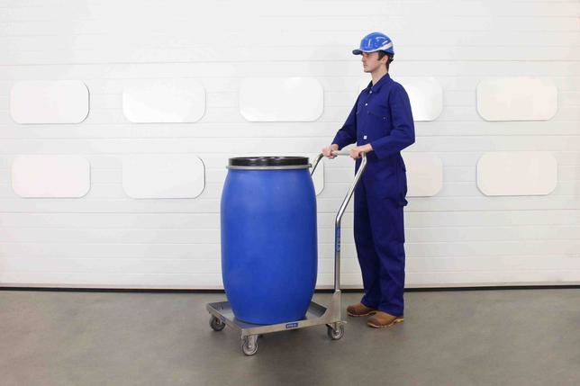 STS Drum Dolly with Handle Stainless Steel
