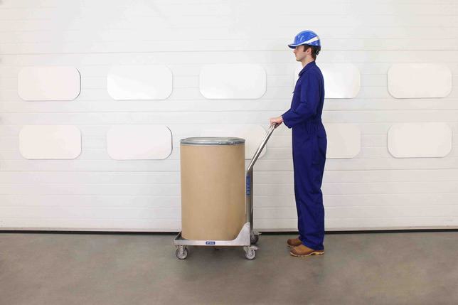 STS Drum Dolly with Handle Stainless Steel