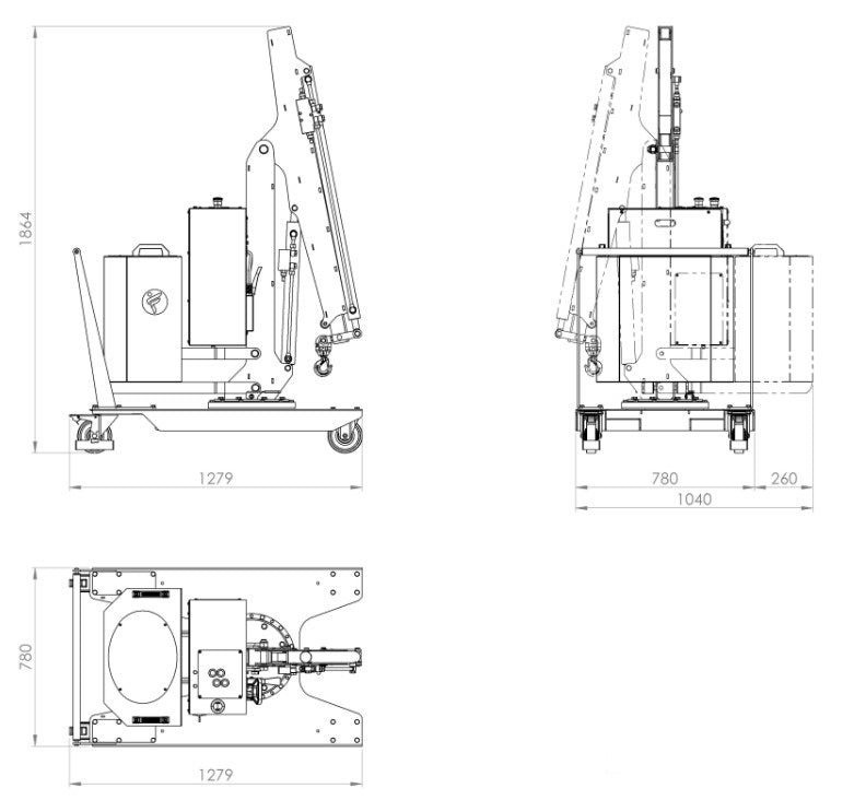 DRAWING 01B2SER 1000 MOBILE COUNTERBALANCED LIFTING SOLUTION