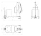 DRAWING MOBILE MANUAL MINI CRANE GZ1000BSER WITH RIGID ARM 1000  KG LIFTING CAPACITY