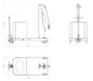 DRAWING MOBILE MANUAL MINI CRANE GZ1000B WITH RIGID ARM 1000  KG LIFTING CAPACITY