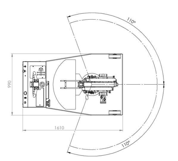 DRAWING ROTATION CRANE FLEX G1000DBR