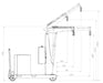 DRAWING SIDE VIEW MINI CRANE GZ1000BSER