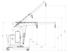 DRAWING SIDE VIEW MOBILE MINI CRANE 01B5SER 1000