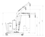 DRAWING SIDE VIEW MOBILE MINI CRANE 01B5SE 400