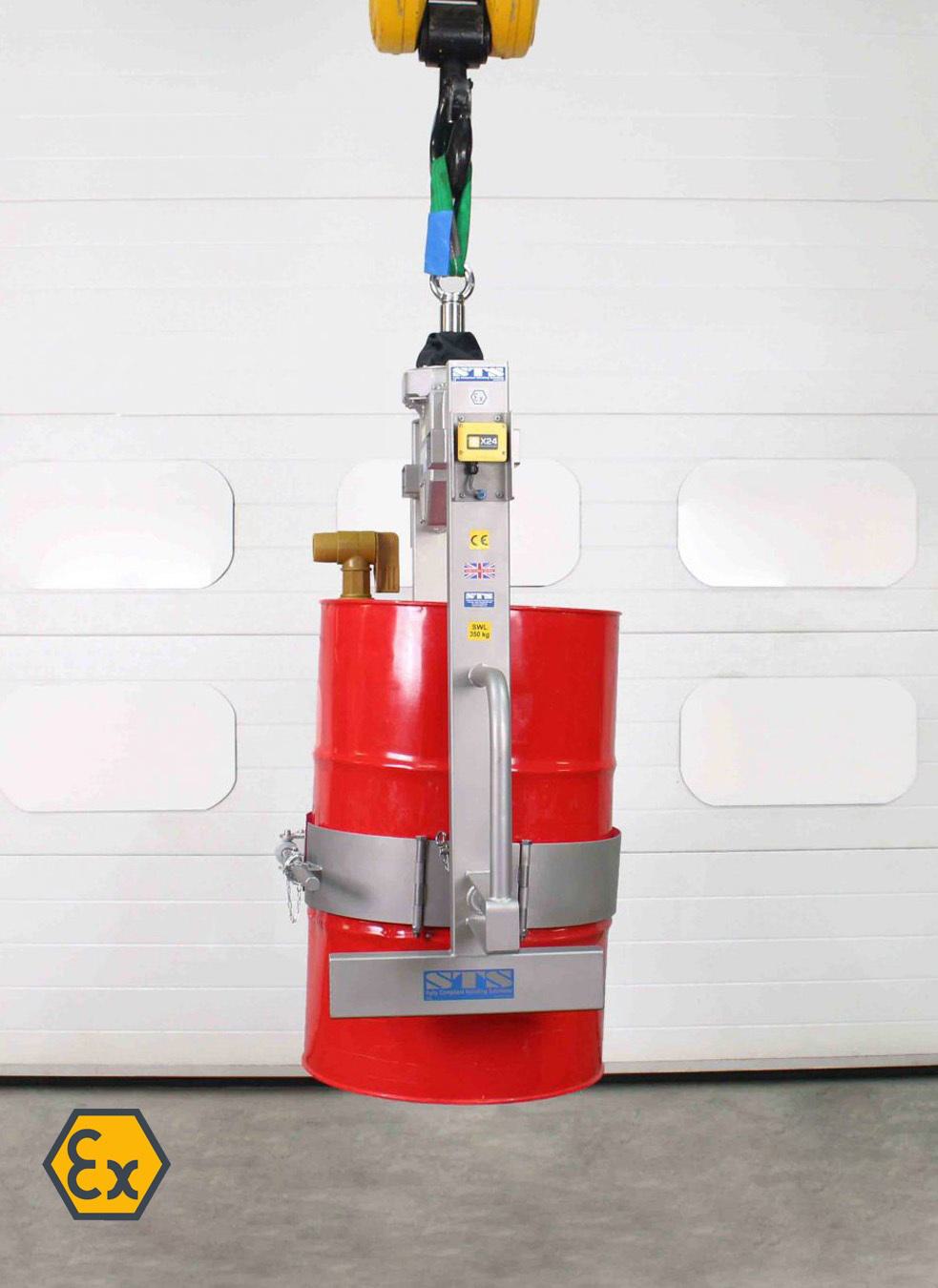 STS Overhead Drum Tipper/Rotator (Weigh Scales)