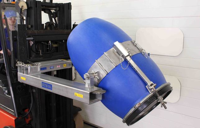 STS Forklift Drum Tipper/Rotator (ATEX) Stainless Steel