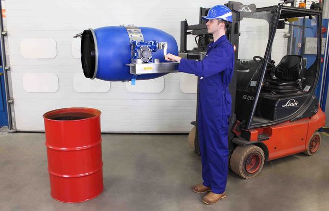 STS Forklift Drum Tipper/Rotator (ATEX) Stainless Steel