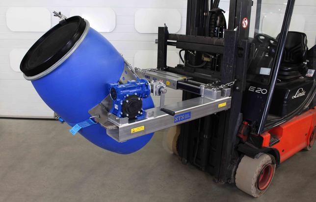 STS Forklift Drum Tipper/Rotator (ATEX) Stainless Steel