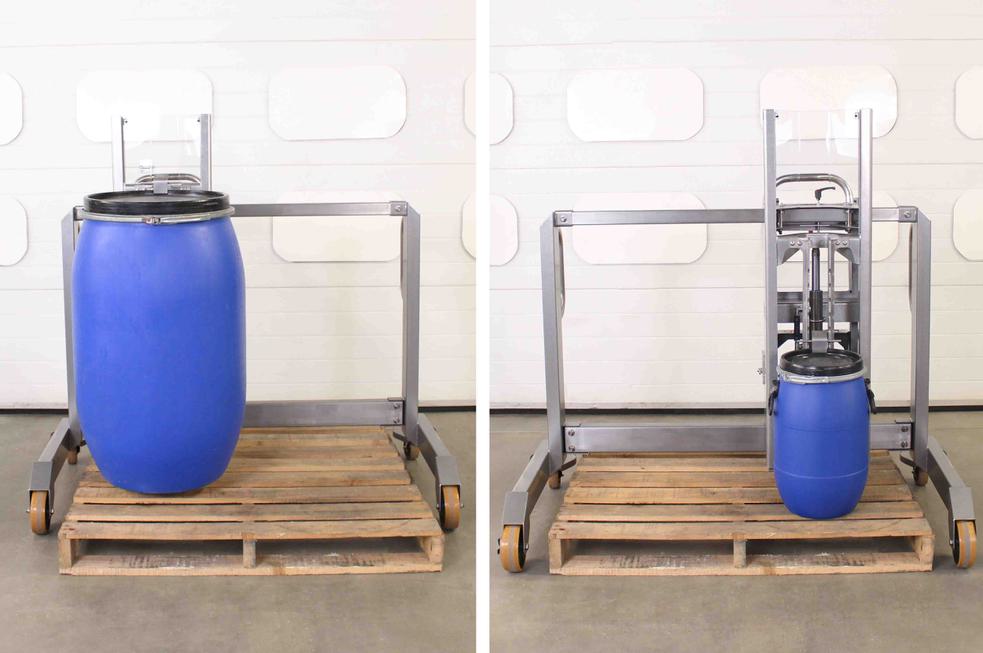 STS Drum Mover (Side-shift) Stainless Steel