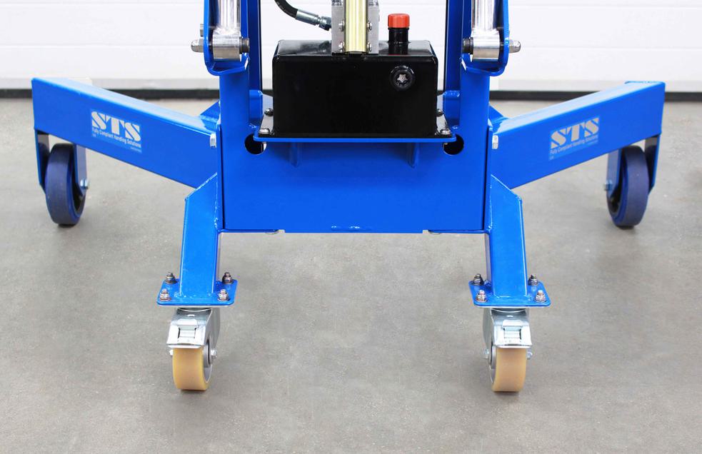 STS Corner Drum Lifting Trolley (Weigh Scales)
