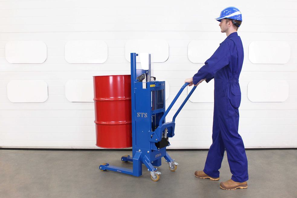 STS Euro Pallet Hydraulic Drum Lifter