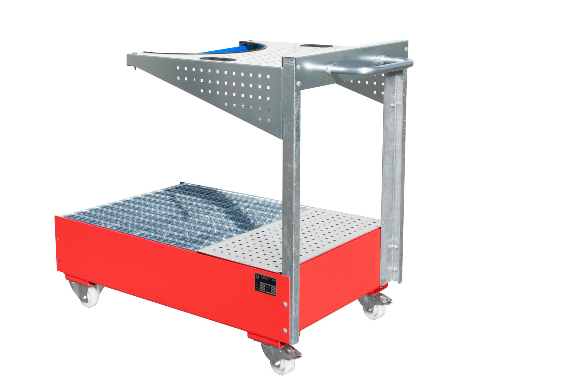 Mobile Sump Tray with Perforated Panel LPW 200-4