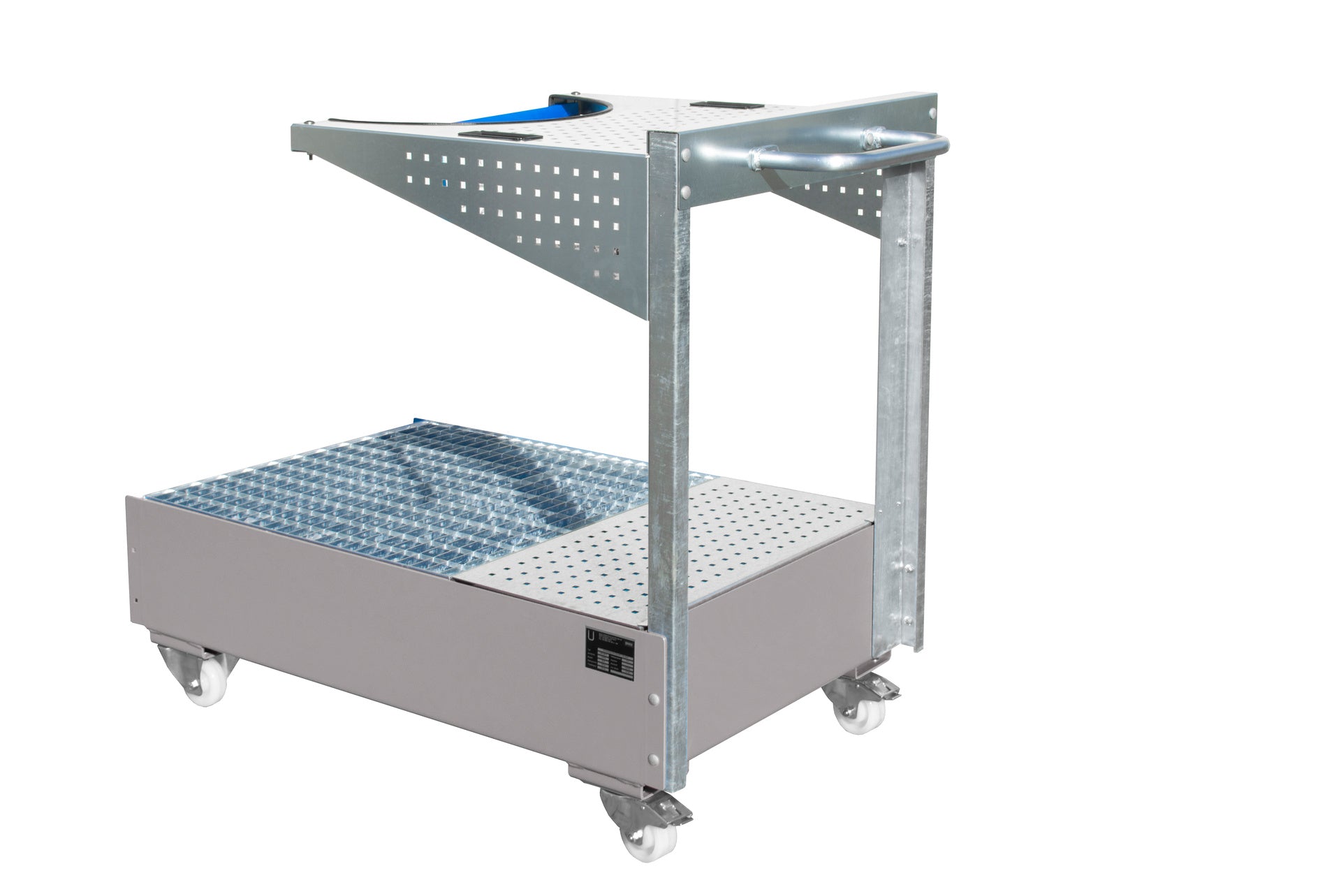 Mobile Sump Tray with Perforated Panel LPW 200-4