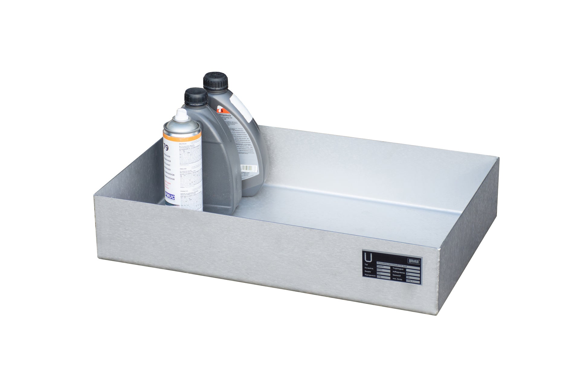 Spill Tray for Small Cans for Use on Pallets KGW-P 1 V4A