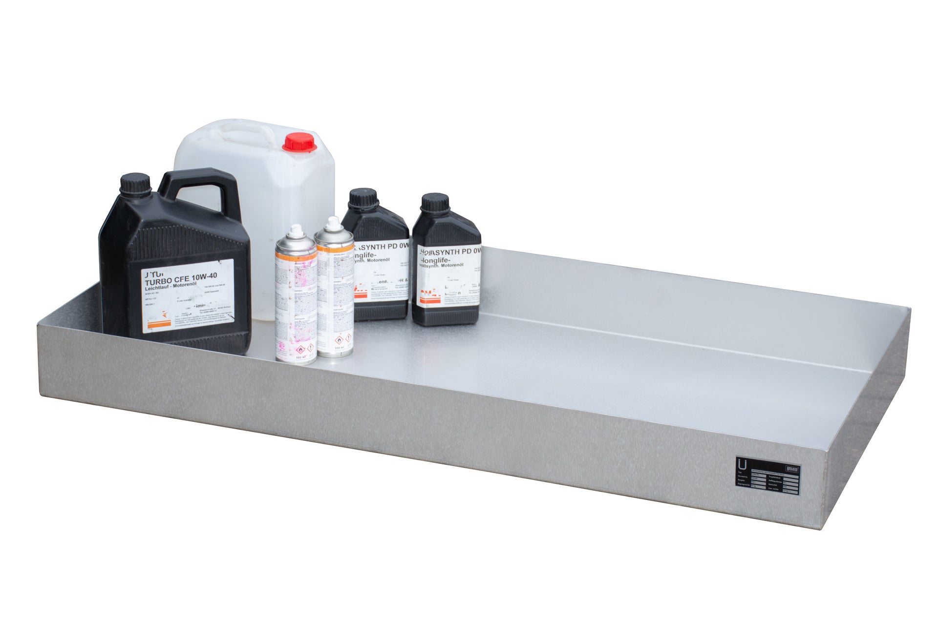 Spill Tray for Small Cans for Use on Pallets KGW-P 3 V4A