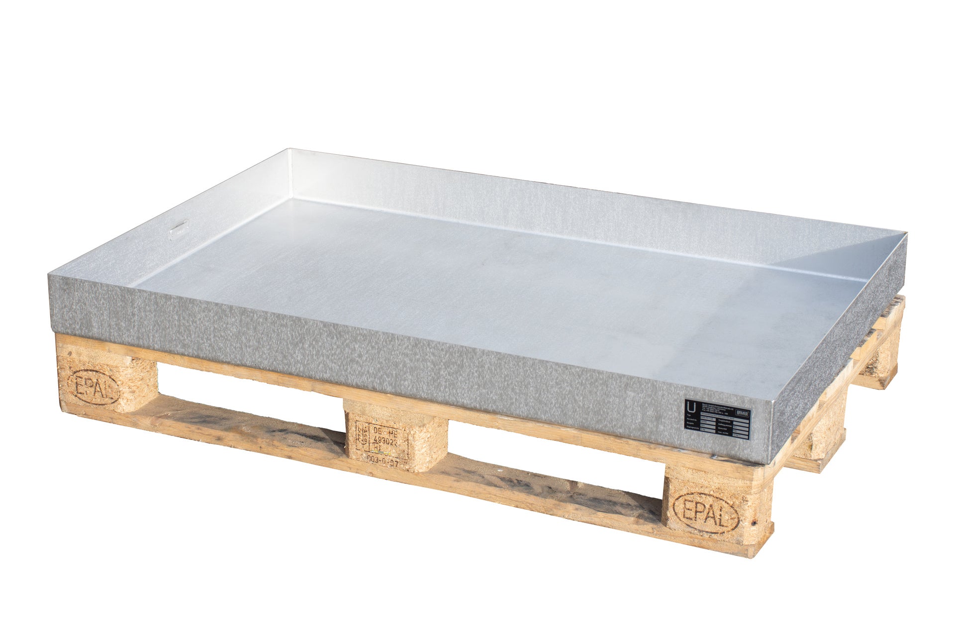 Spill Tray for Small Cans for Use on Pallets KGW-P 3 V4A