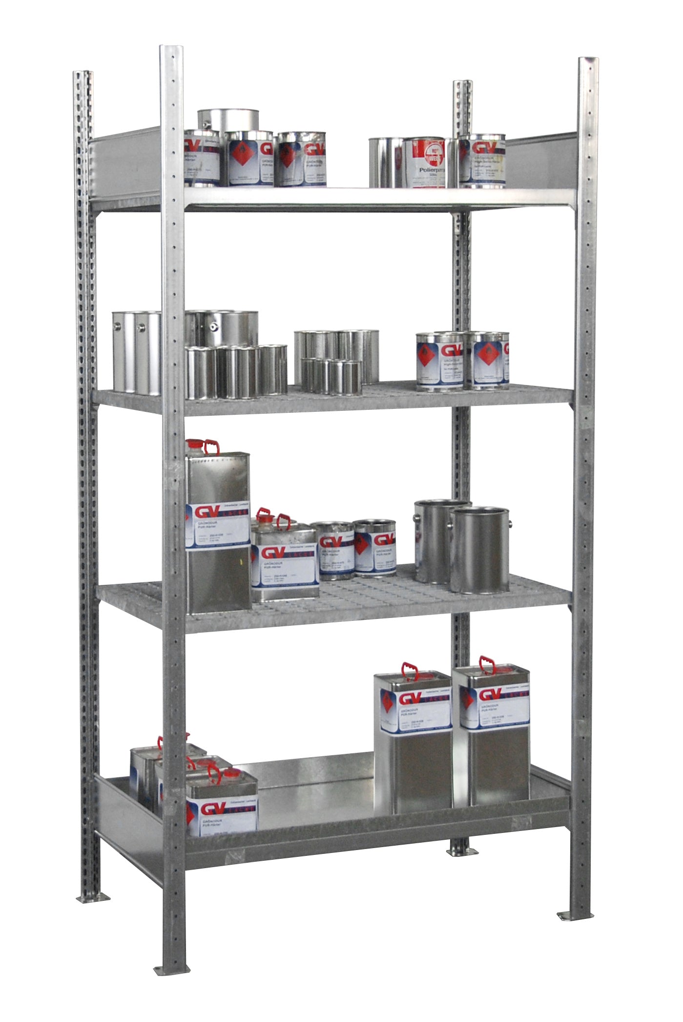 Small Can Shelve with Sump 3017-4E