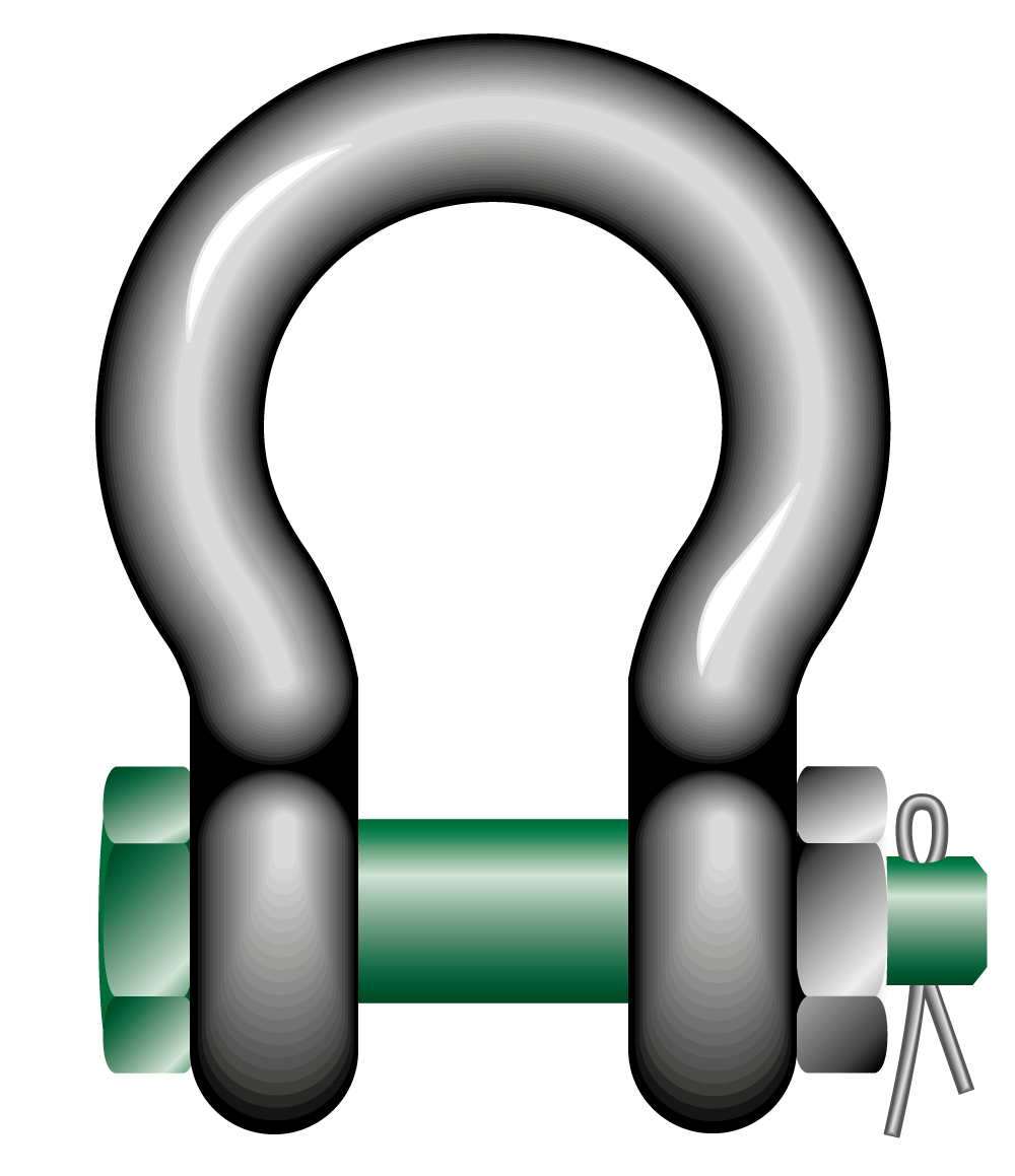 Green Pin® Safety Bow Shackle