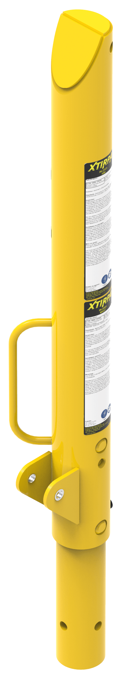 XTIRPA IN 8007 - 610mm (24") Mast-Davit Arm with Counterweight