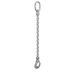 Single-leg Chain Sling - Mechanical assembly w/ Standard Connector - Safety (Self-locking) Hook (clevis)